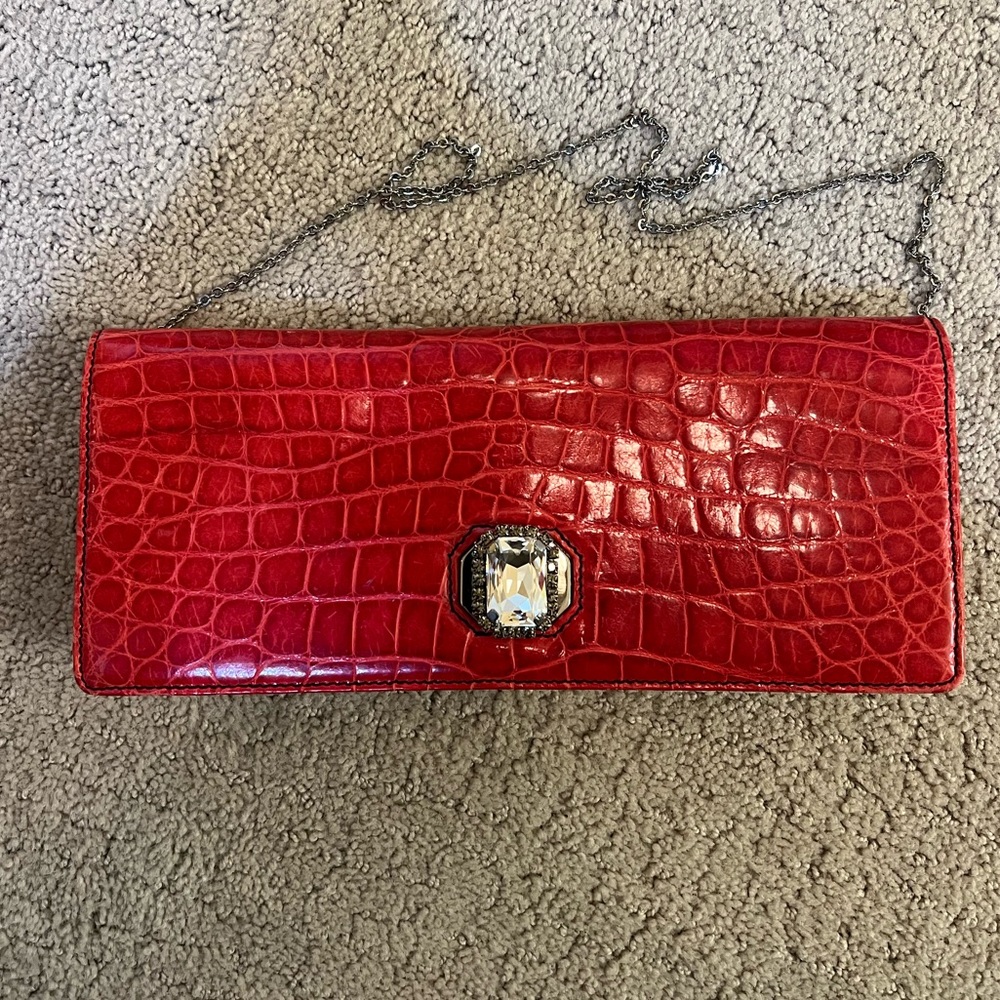 Valentino Garavani Vintage Crocodile Bag 100% Authentic